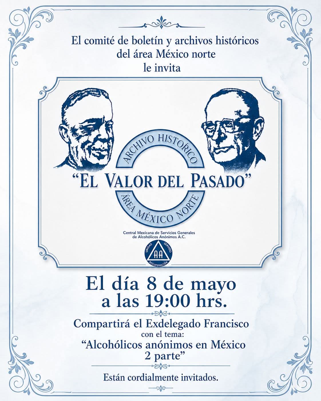 Flyer Archivo Histórico El Valor del Pasado
